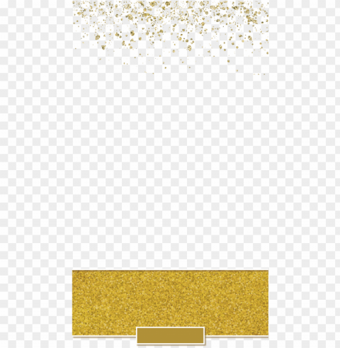 Old Glitter Banner Wedding Snapchat Filter - Gold Glitter Banner Transparent PNG Illustration With Isolation