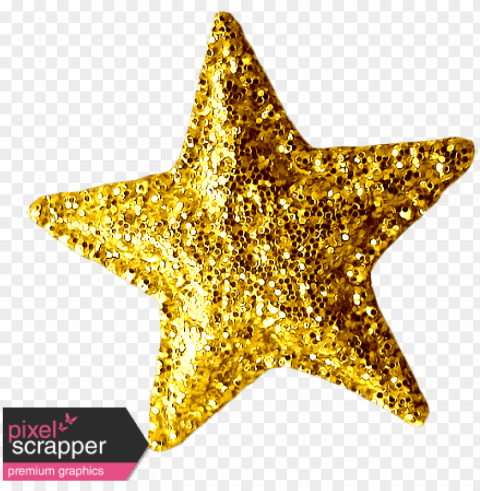 old glitter star - gold star glitter Clear Background PNG Isolated Element Detail