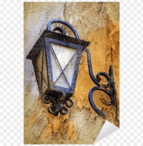 old lantern- artistic vintage picture sticker pixers - painti Isolated Item with HighResolution Transparent PNG