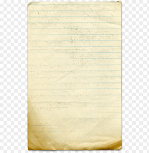 Old Lined Paper PNG Without Background