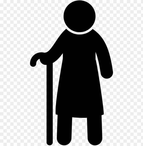 old man standing with a cane comments - old man free vector PNG Image with Transparent Cutout