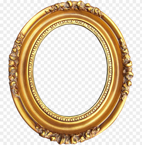 old oval frame Free PNG file