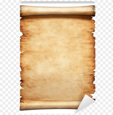 old parchment paper letter wall mural - open letter Isolated Character in Transparent Background PNG