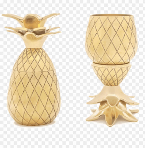 old pineapple shot glasses - pineapple shot glass - 2pk PNG files with no royalties PNG transparent with Clear Background ID 8604def2
