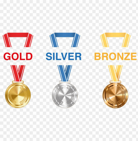 old silver and bronze medals picture - gold silver bronze medals Transparent Background Isolation of PNG