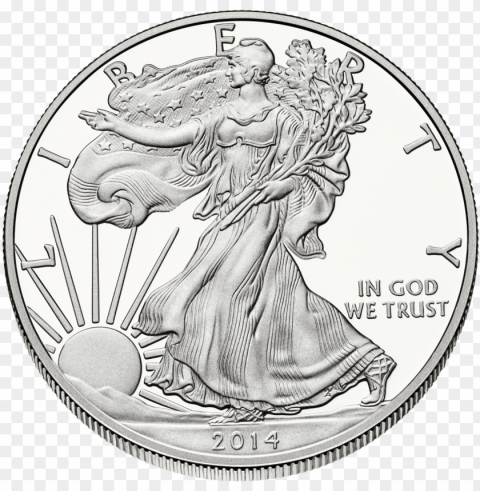 old silver bullion prices falling fast today - american silver eagle Transparent PNG artworks for creativity