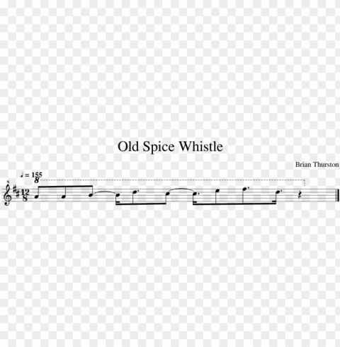 old spice whistle sheet music composed by brian thurston - old spice whistle piano sheet music HighResolution Transparent PNG Isolated Element