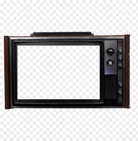 old television transparent Isolated Artwork on Clear Background PNG