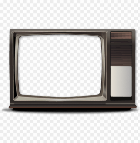 Old Television Isolated Artwork On HighQuality Transparent PNG