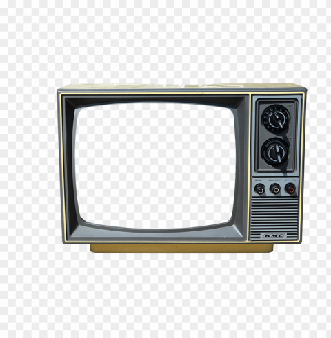old television transparent Isolated Character with Clear Background PNG