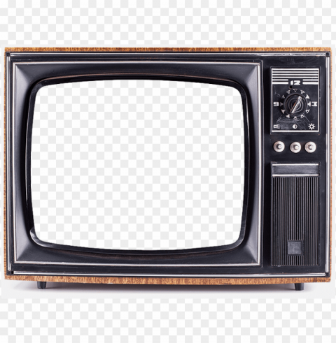 old television Isolated Object on Transparent Background in PNG