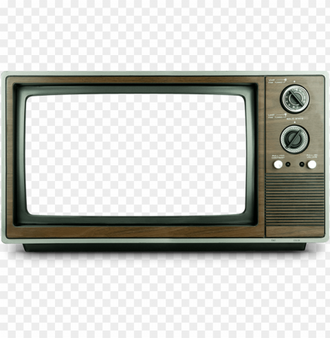 old television transparent Isolated PNG Element with Clear Transparency