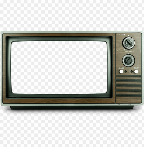 Old Television Transparent Isolated PNG Element With Clear Transparency