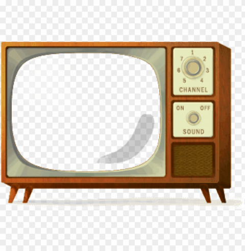 old television Isolated Subject in Clear Transparent PNG