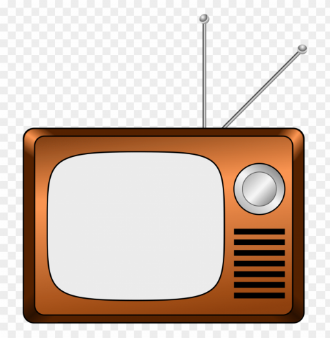 Old Television Isolated Subject In Transparent PNG