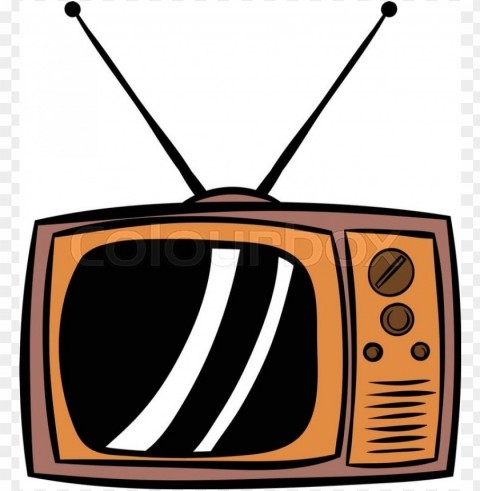 old tv cartoon Isolated Element in HighQuality PNG