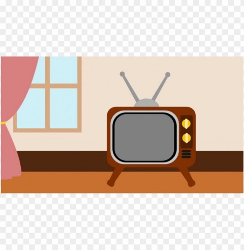 Old Tv Cartoon PNG File With Alpha