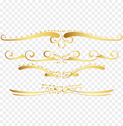 old vintage border set 2 by awire - gold vintage border PNG transparent icons for web design