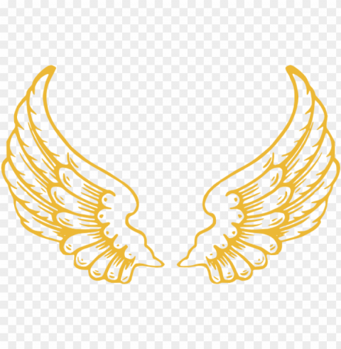 old wings clip art at clker com - gold angel wings PNG Image with Transparent Isolated Graphic
