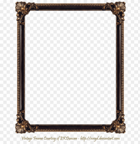 old wooden frame Isolated Graphic on HighResolution Transparent PNG