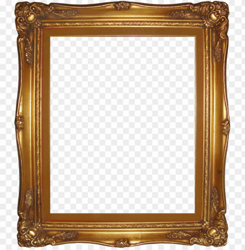 old wooden frame Isolated Icon with Clear Background PNG