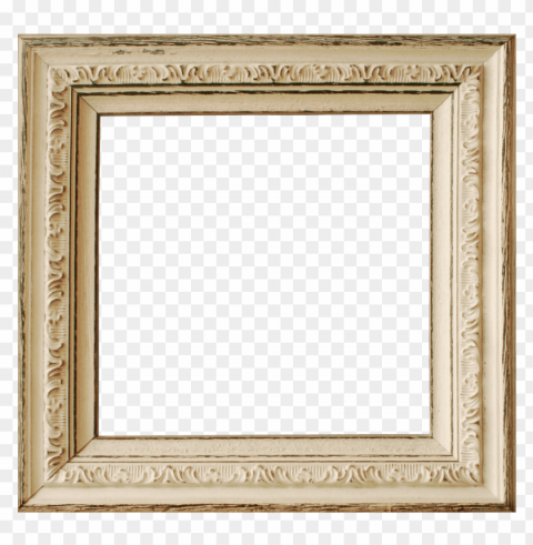 old wooden frame Isolated Illustration in HighQuality Transparent PNG
