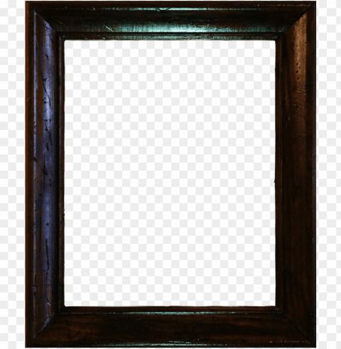 old wooden frame Isolated Illustration on Transparent PNG