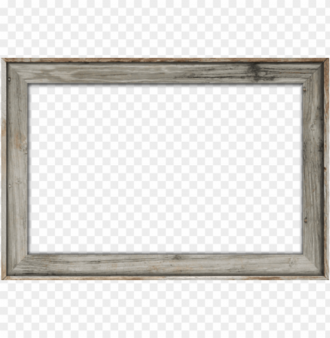 old wooden frame Isolated Illustration with Clear Background PNG