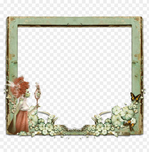 old wooden frame Isolated Item in Transparent PNG Format