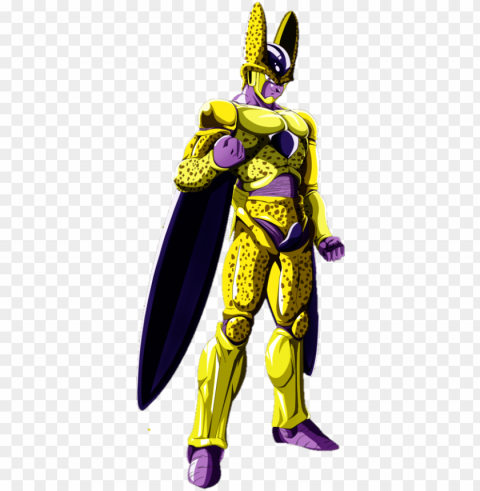 olden cell vs fusion zamasu - dragon ball golden cell PNG transparent pictures for editing