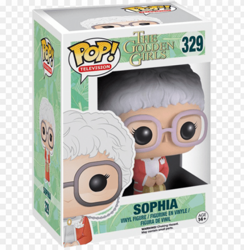olden girls sohpia funko pop - funko pop golden girls ClearCut Background Isolated PNG Graphic Element
