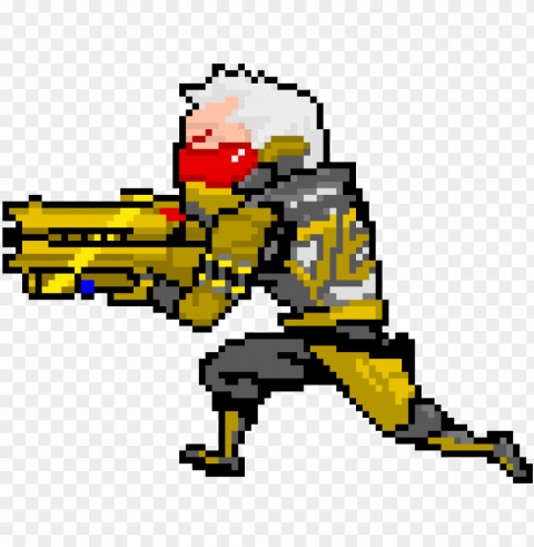 olden soldier 76 - soldier 76 pixel art Isolated Object with Transparent Background PNG