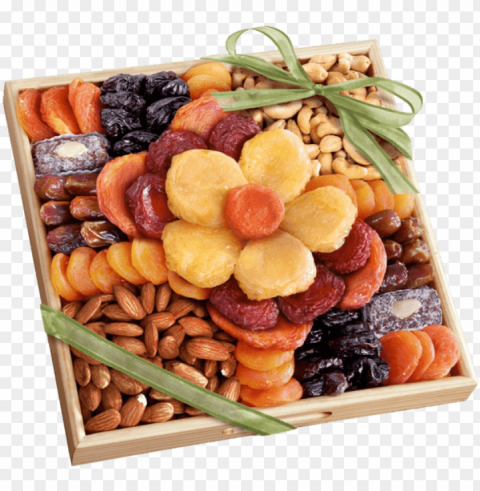 olden state fruit flora dried fruit and nut gift tray - dry fruit tray PNG Image with Transparent Isolated Graphic Element