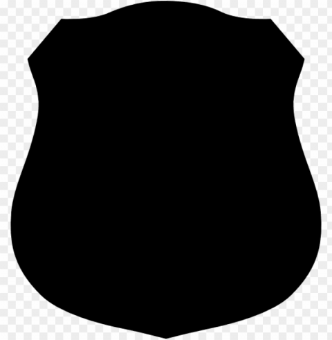 olice shield silhouette - emblem Isolated Character on Transparent PNG