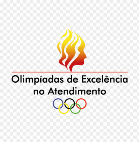 olimpiadas de excelencia no atendimento vector logo Isolated Object on HighQuality Transparent PNG
