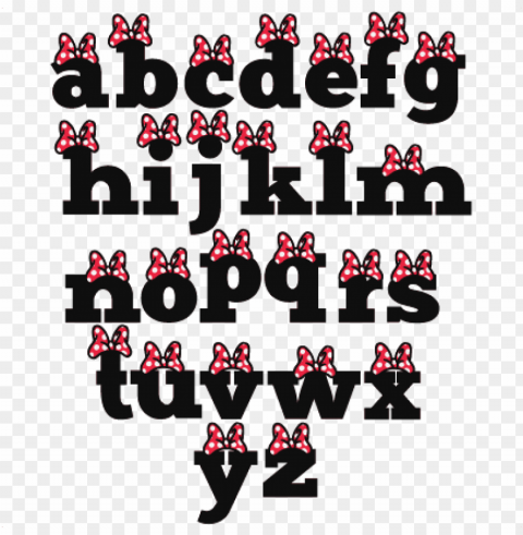olka dot bow alphabet svg scrapbook cut file cute - minnie mouse alphabets svg file free PNG transparent photos extensive collection