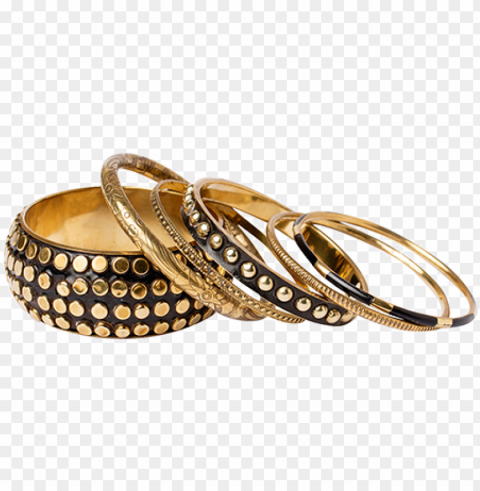 olka dot gold bangles - wedding ri Transparent Background PNG Isolated Icon
