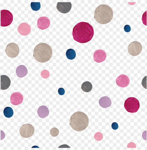 olka dot watercolor painting pattern - watercolor painti Transparent PNG Isolated Item with Detail