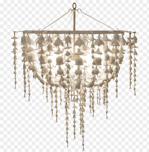 oly studio flower chandelier - oly flowerfall chandelier Transparent PNG Isolated Subject
