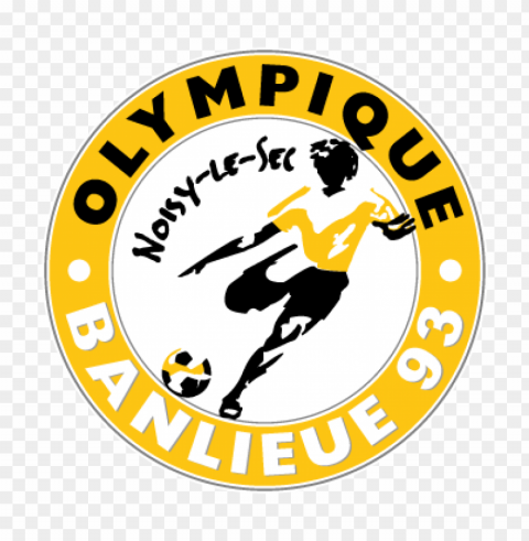 olympique noisy-le-sec banlieue 93 vector logo Isolated Icon in HighQuality Transparent PNG