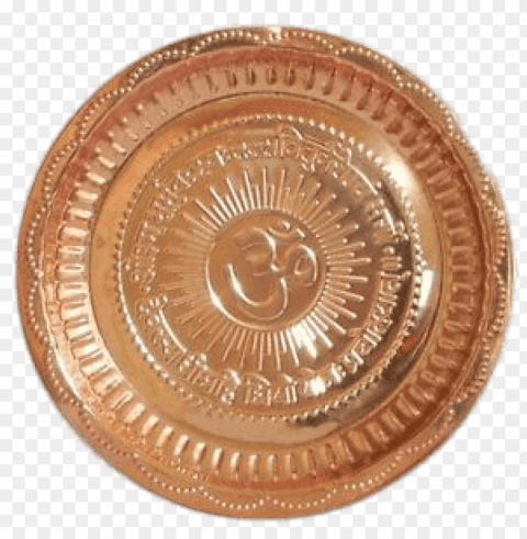 om mantra copper plate PNG graphics with transparency