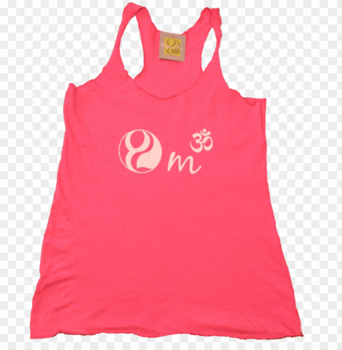 om tank front pink - buddha goa Isolated Graphic on Clear PNG