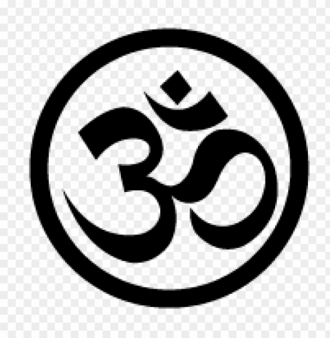 om yoga logo vector free ClearCut Background PNG Isolated Subject