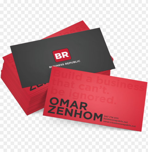 omar business card rendered - event host business card PNG with no bg
