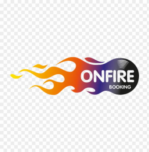 on fire booking vector logo free download PNG file with no watermark
