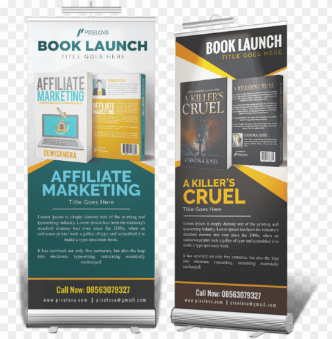 on such as 'book launch' event - flyer Isolated Subject with Clear PNG Background