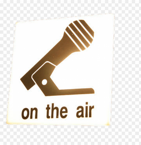 on the air microphone sign PNG pictures without background