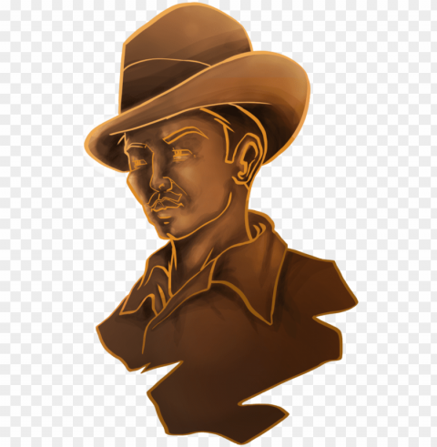 one candidate is shaheed e azam bhagat singh - illustratio Isolated Artwork on Transparent PNG