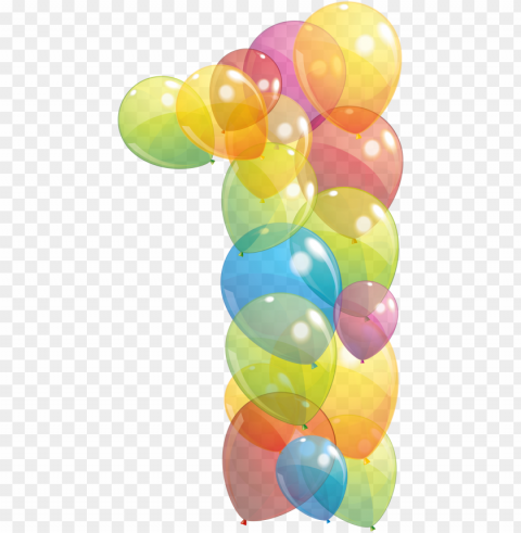 one number of balloons image - balloon PNG Graphic Isolated with Clear Background
