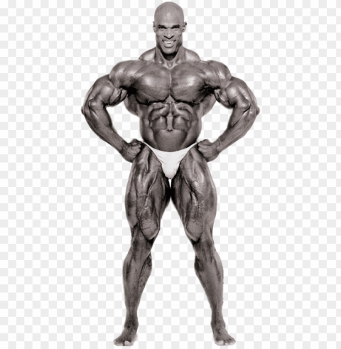 one of the greatest bodybuilders in history ronnie - ronnie coleman full body Transparent Background PNG Object Isolation